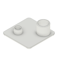 60-060-2 MODULAR SOLUTIONS POLYAMIDE PART END CAP 32MM X 32MM LIGHT GRAY